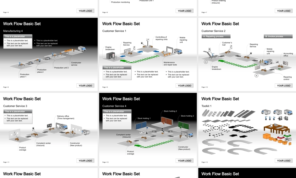 PPT图表Work Flow Set.pptx