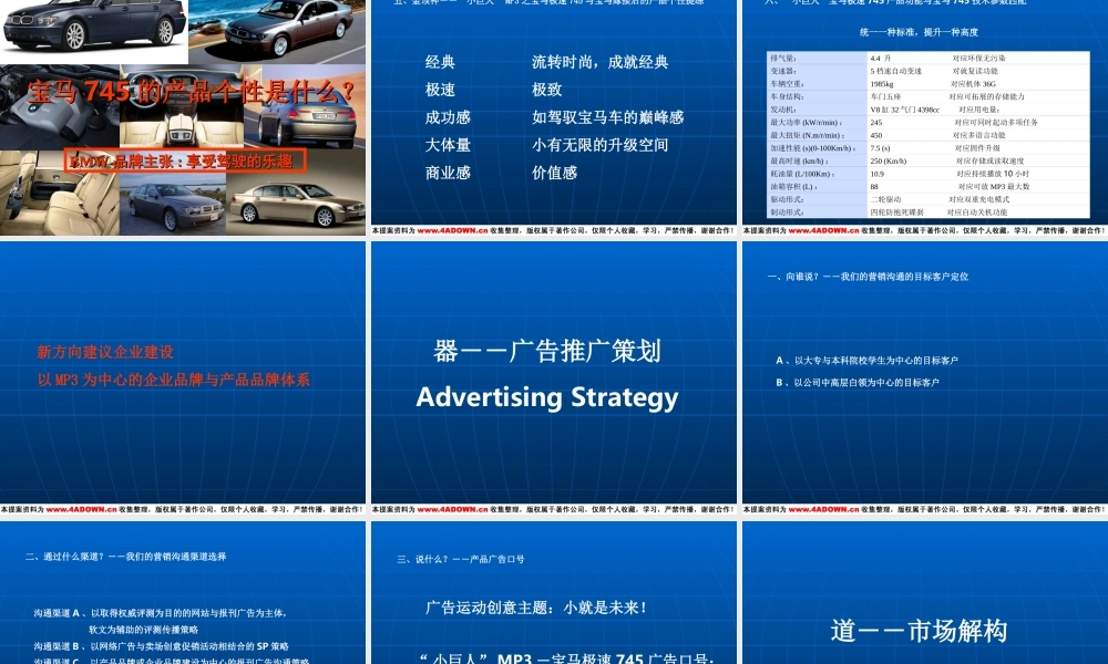 Mp3产品上市推广策划方案.ppt