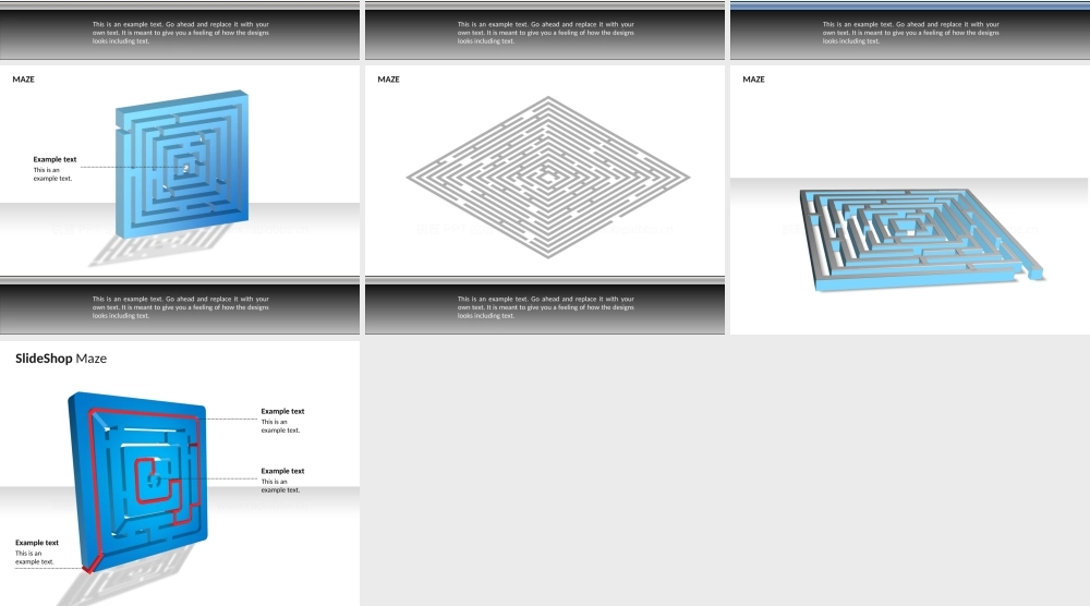 slideshop专业PPT图表-迷宫.ppt