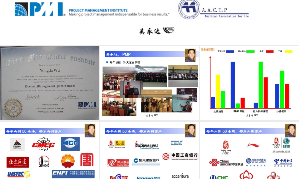 PMP 2008课程开篇（培训PPT）.ppt