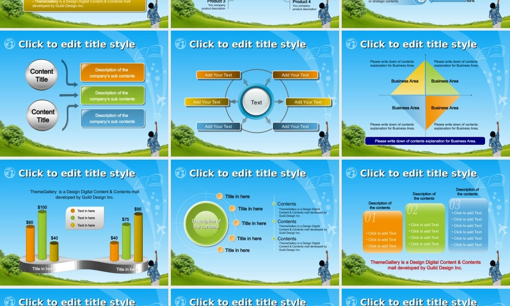 TG孩童明朗蓝色PPT模板.ppt