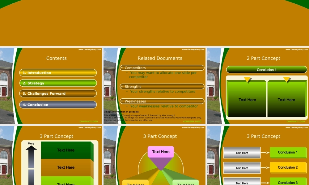 TG别墅褐色PPT模板.ppt