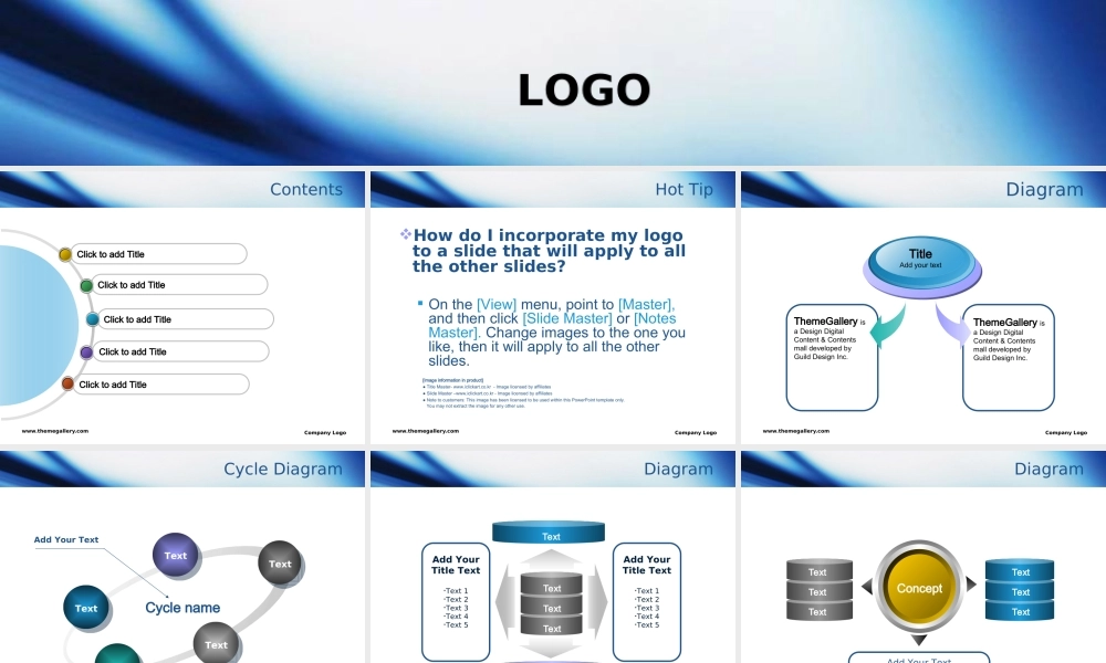 TG蓝色流线PPT模板.ppt