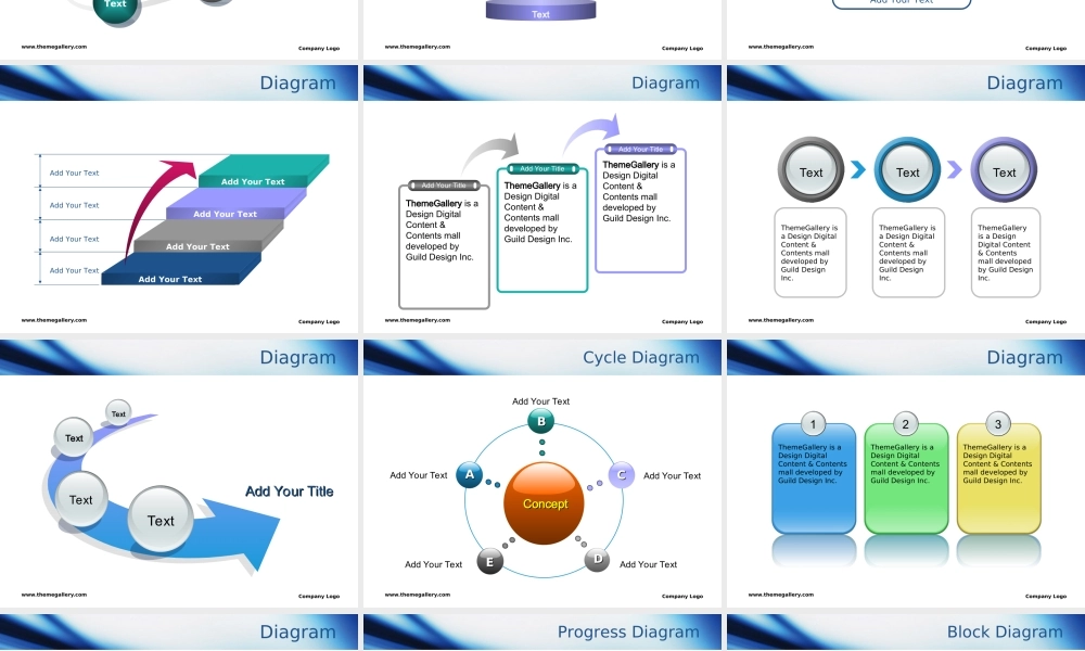 TG蓝色流线PPT模板.ppt