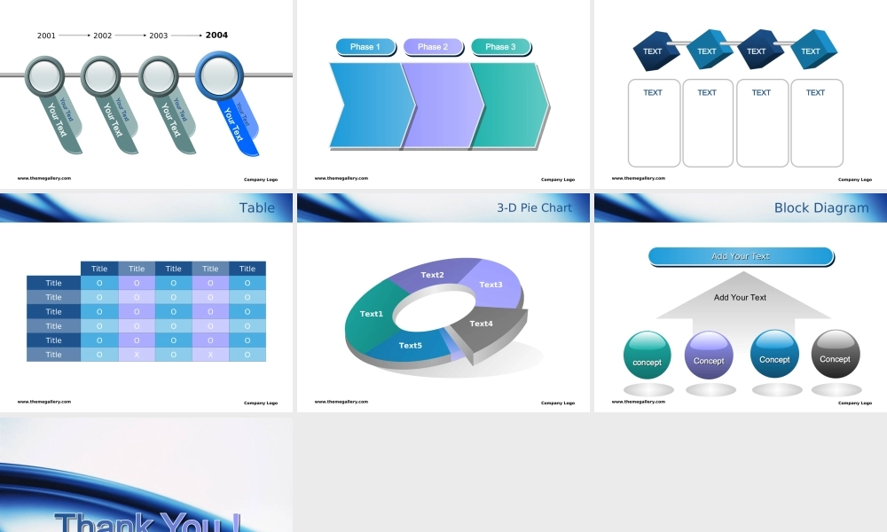 TG蓝色流线PPT模板.ppt