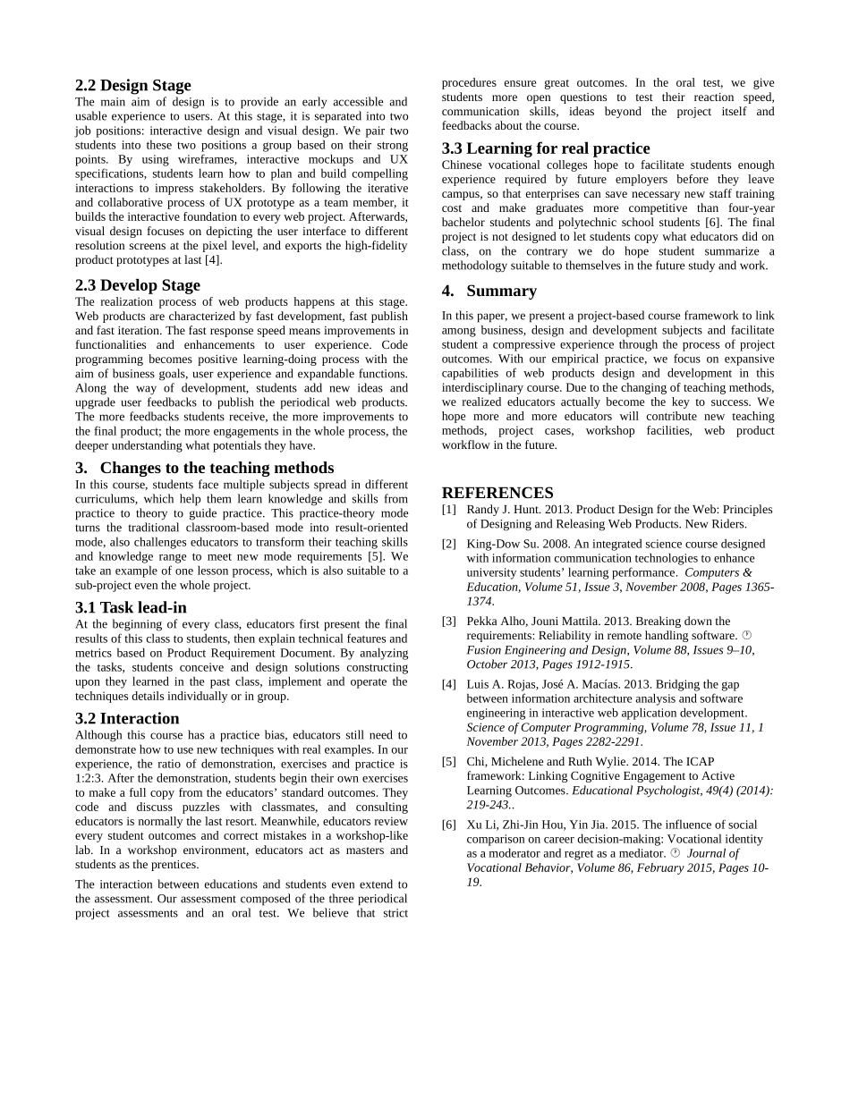 The Practice of Web Product Design and Development Course Design.docx_第2页