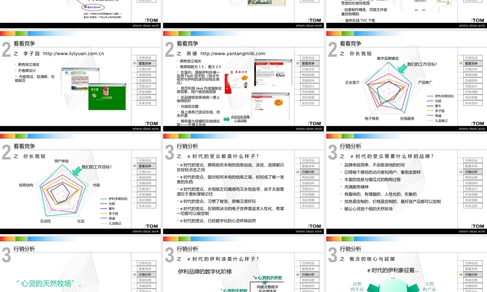 TOM网站伊利e心灵的天然牧场.ppt