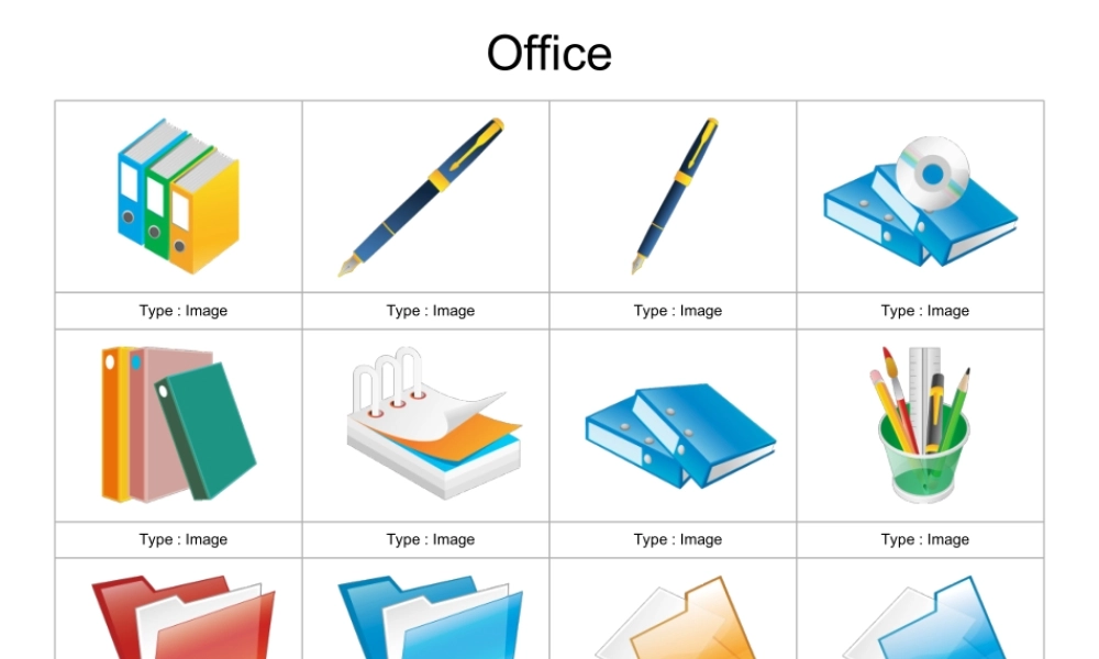 办公图标素材－公司PPT模板素材.ppt