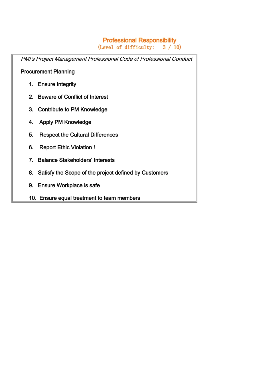 PMP项目经理职业道德复习要点.doc_第1页