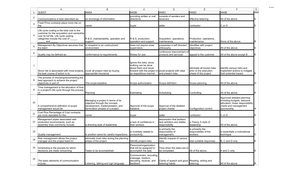 PMP考试模拟题(600个).xls_第1页