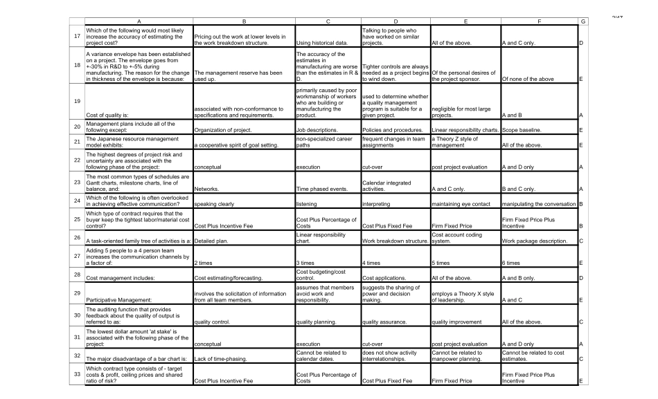PMP考试模拟题(600个).xls_第2页