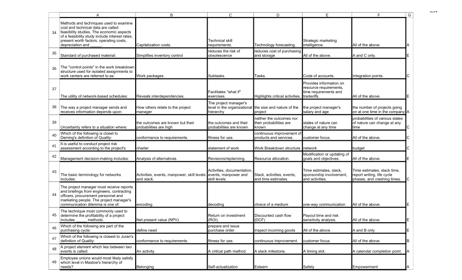 PMP考试模拟题(600个).xls_第3页