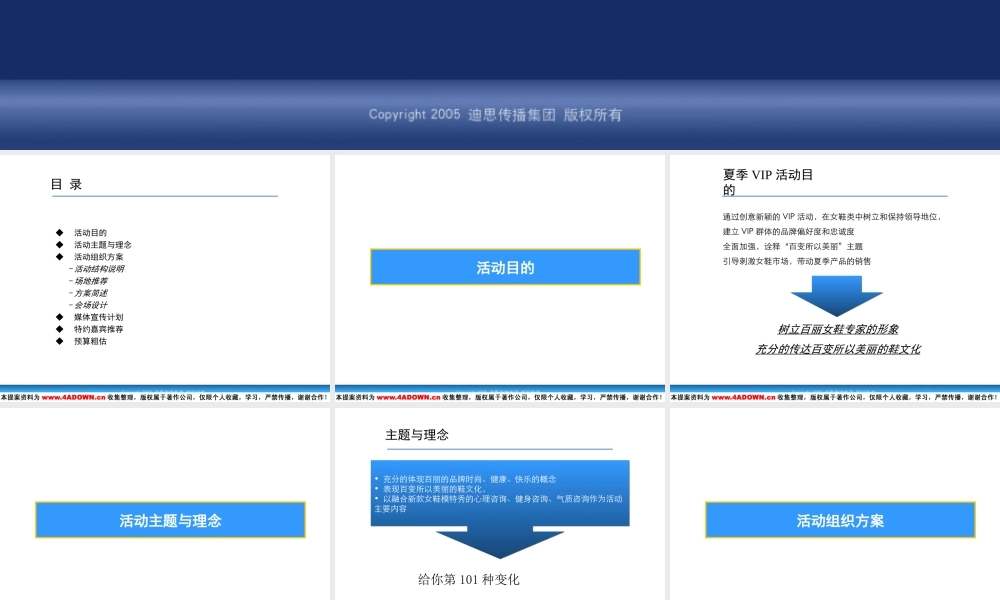 迪思-季百丽VIP活动策划.ppt