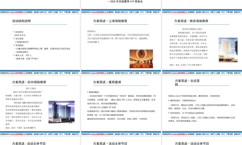 迪思-季百丽VIP活动策划.ppt