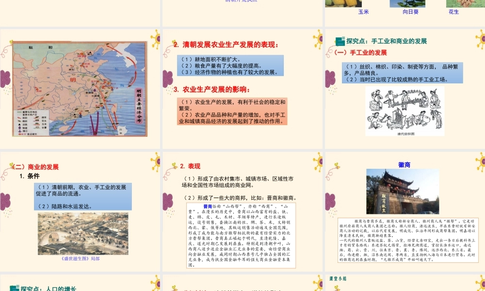 第19课清朝前期社会经济的发展.ppt