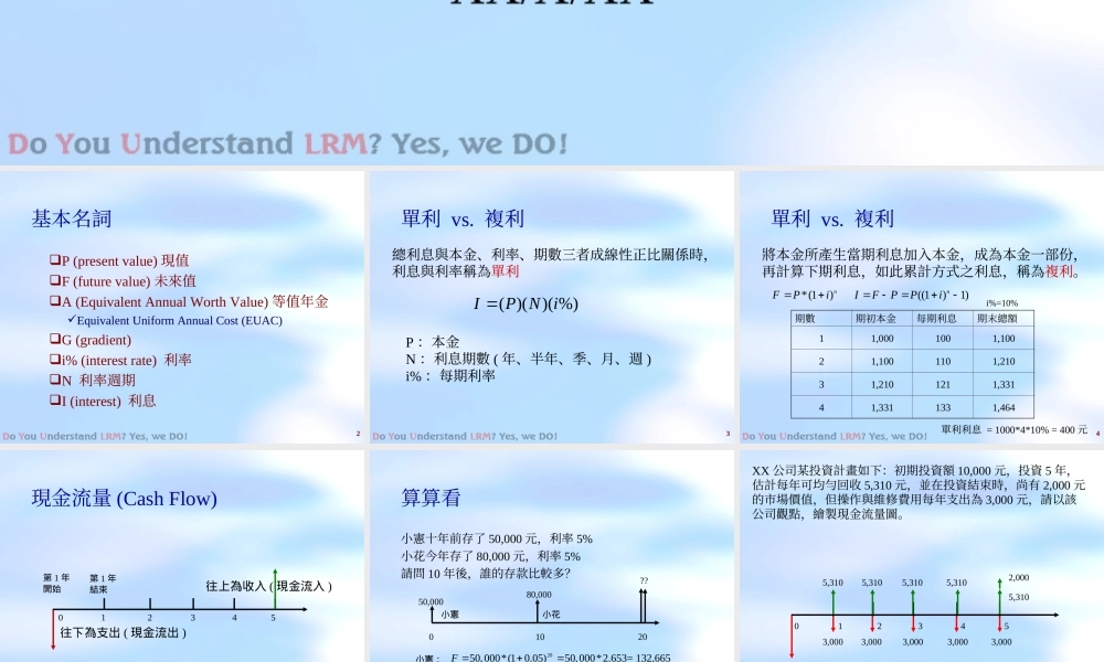 財務評估方法.ppt