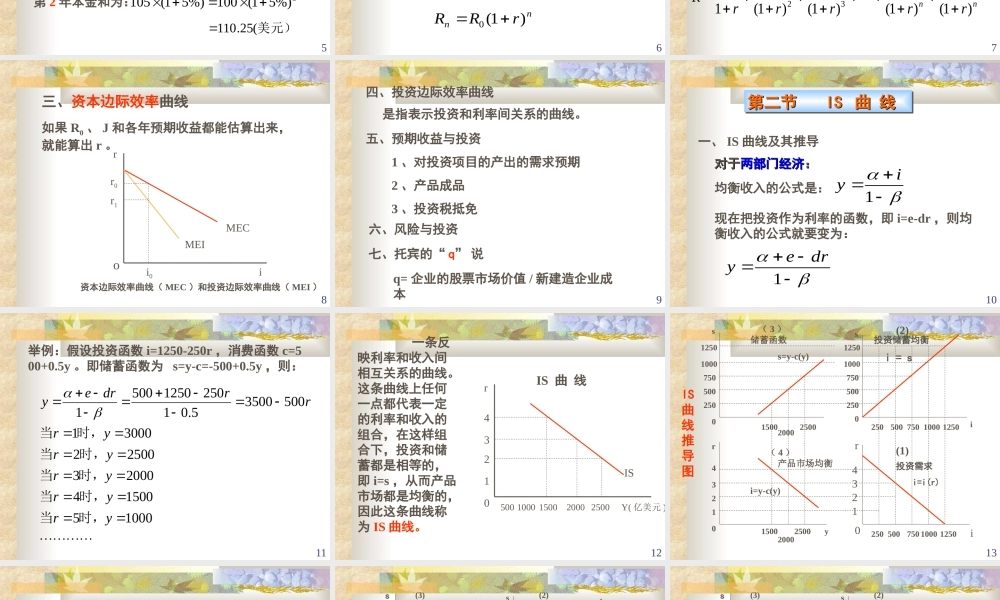 产品市场和货币市场的一般均衡.ppt