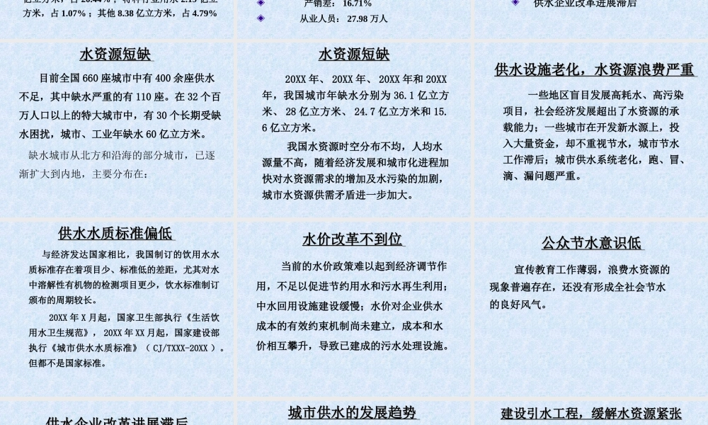 城市供水的发展和趋势.ppt