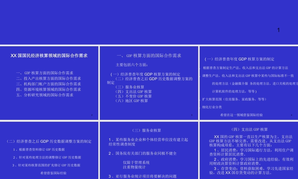 国民经济核算领域的国际合作需求.ppt