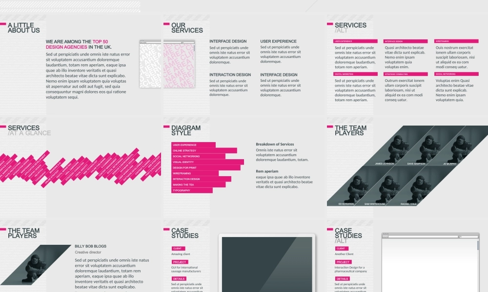 国外洁白桃红商务PPT模板.ppt