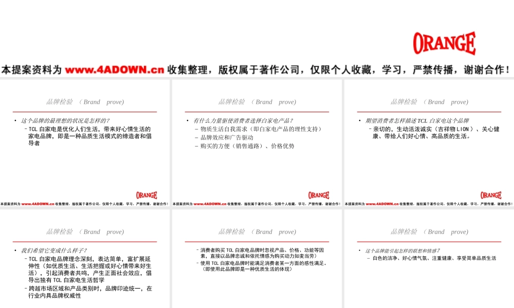 TCL白家电品牌检验.ppt