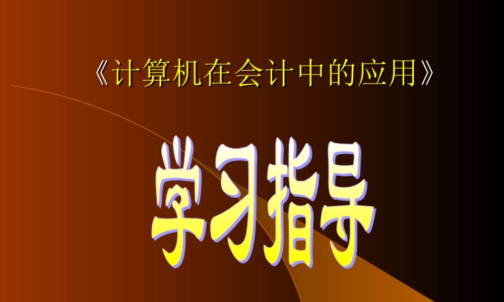 计算机在会计中的应用.ppt