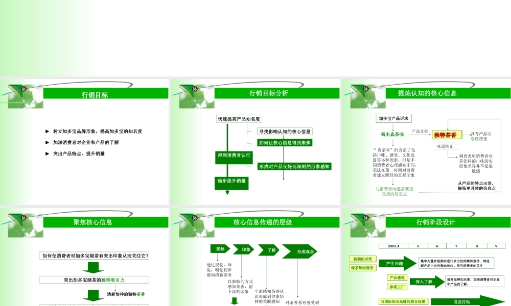 加多宝绿茶春夏推广计划.ppt