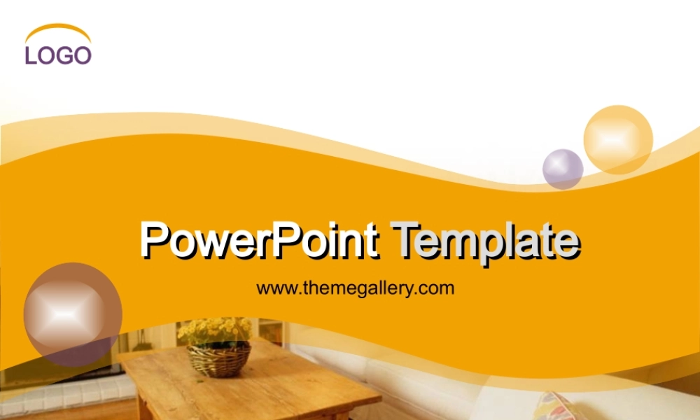 TG橙色家居PPT模板.ppt