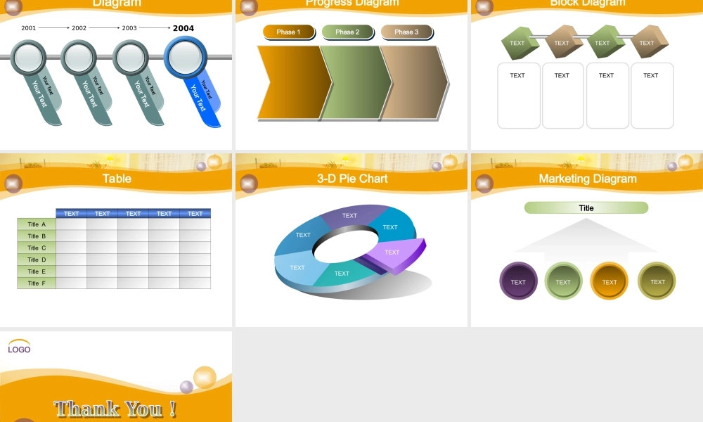 TG橙色家居PPT模板.ppt