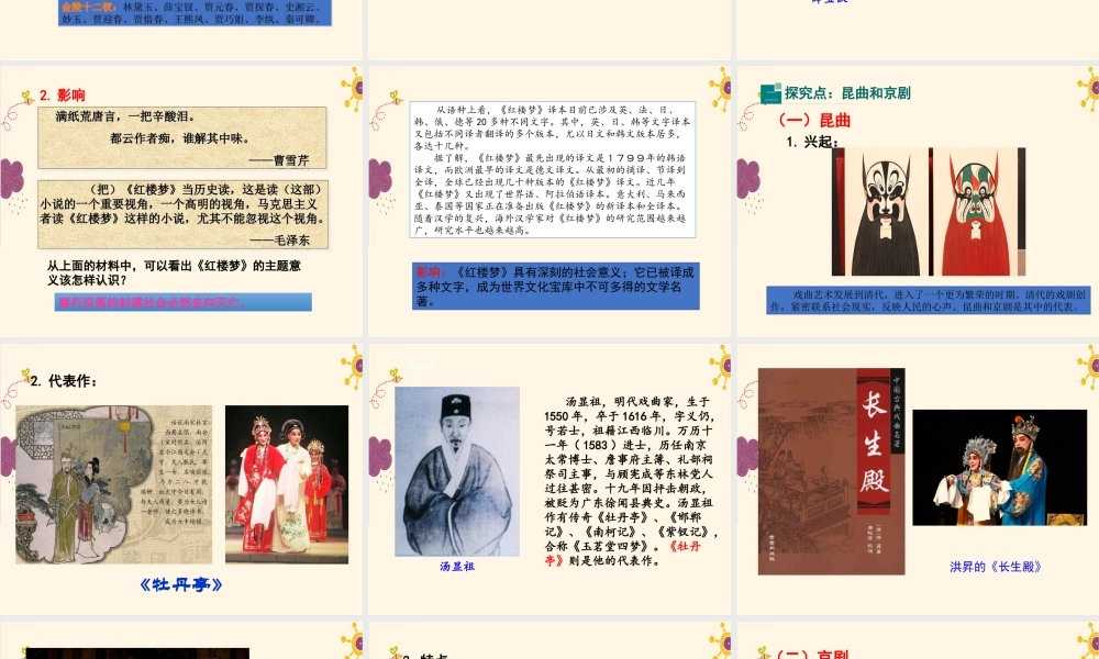 第21课清朝前期的文学艺术.ppt