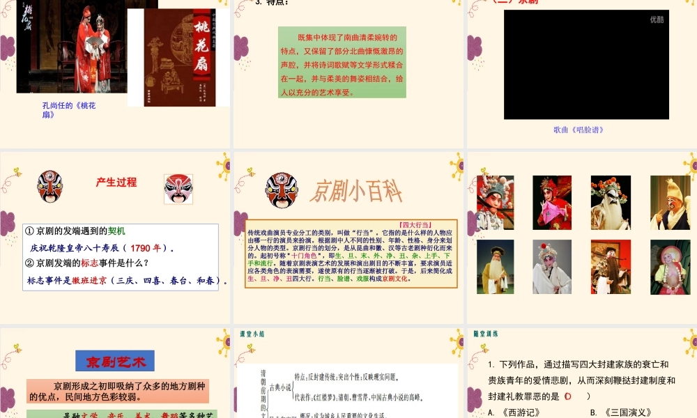 第21课清朝前期的文学艺术.ppt