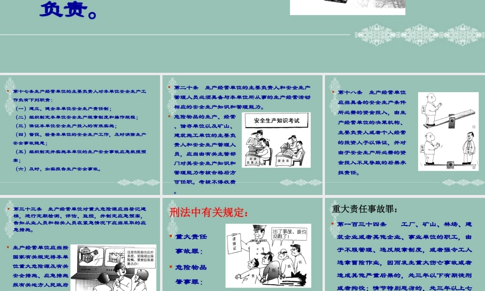 安全生产法对主要负责人相关要求.ppt