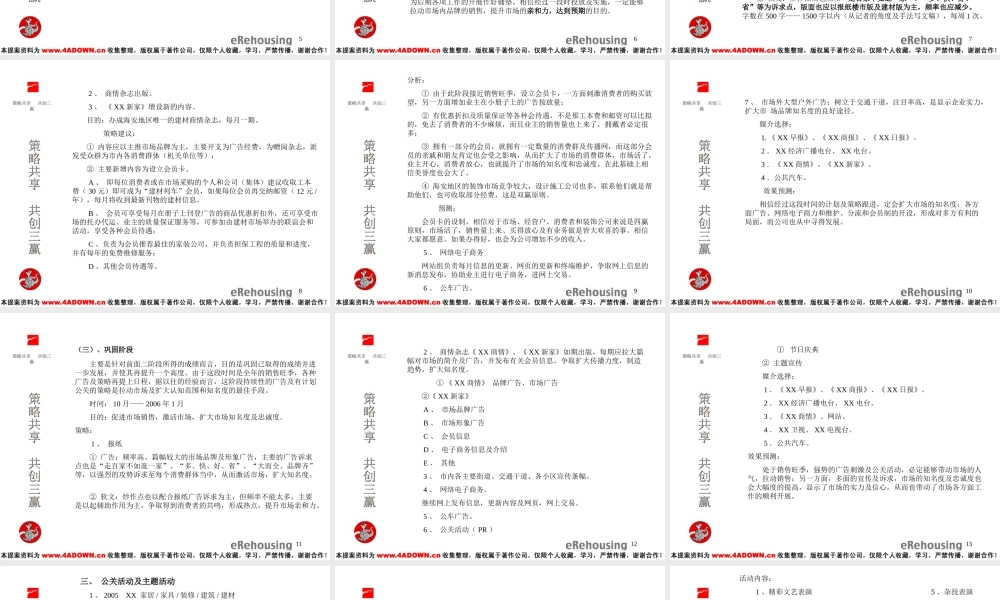 奥华国际装饰城广告策划案 .ppt