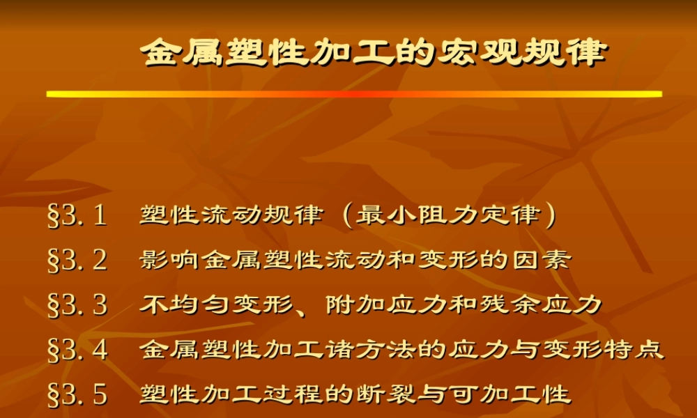 金属塑性加工的宏观规律.ppt