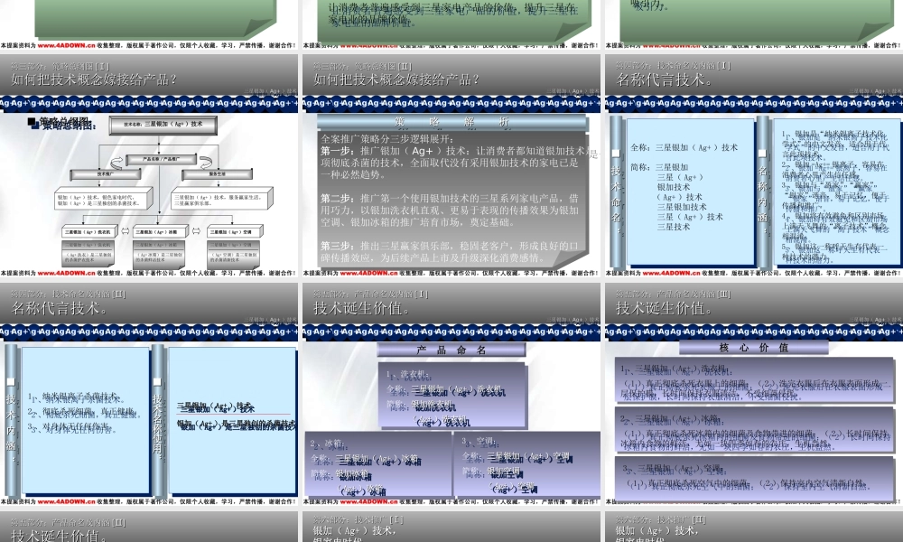 博广力作—三星银加（Ag+）技术推广大策略创意案.ppt
