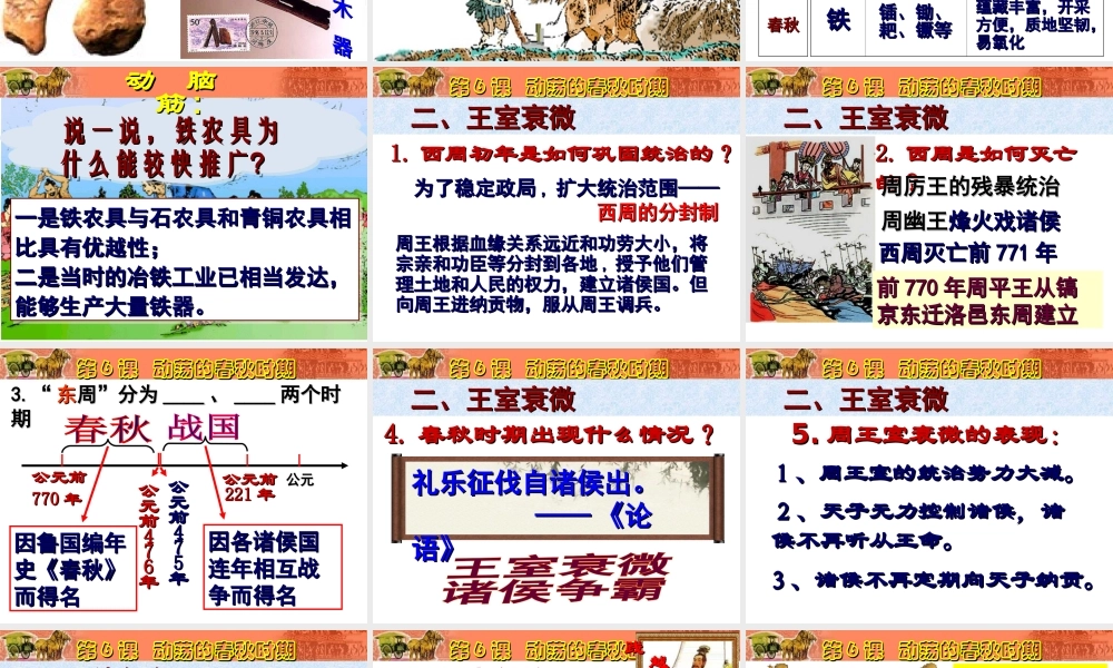 第6课 动荡的春秋时期.ppt