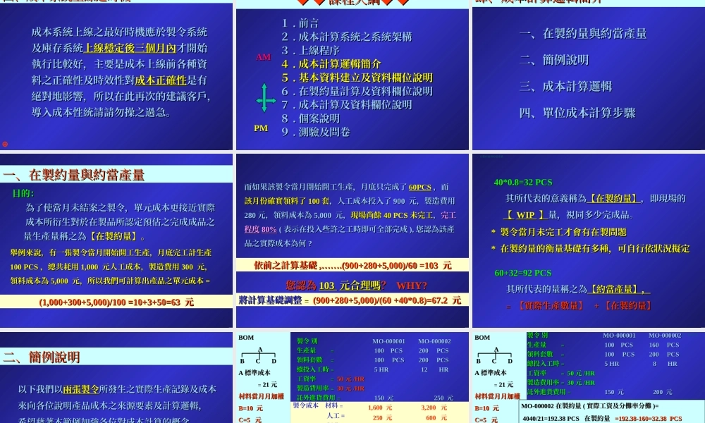 成本計算课程教案.ppt