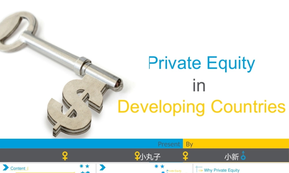 可编辑套装+内容：发展中国家的私募基金.pptx