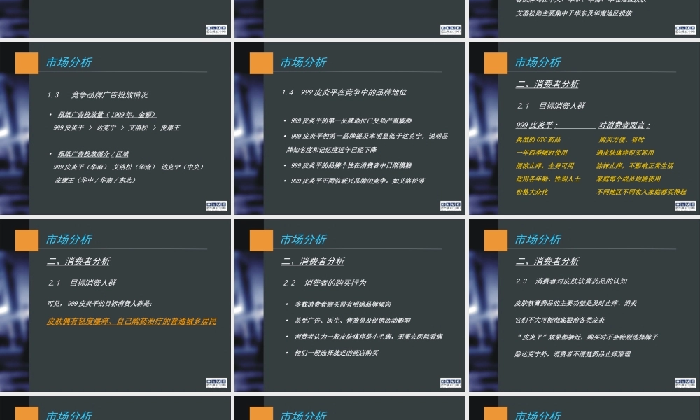 蓝创提案标准模本之二（市场分析）.ppt