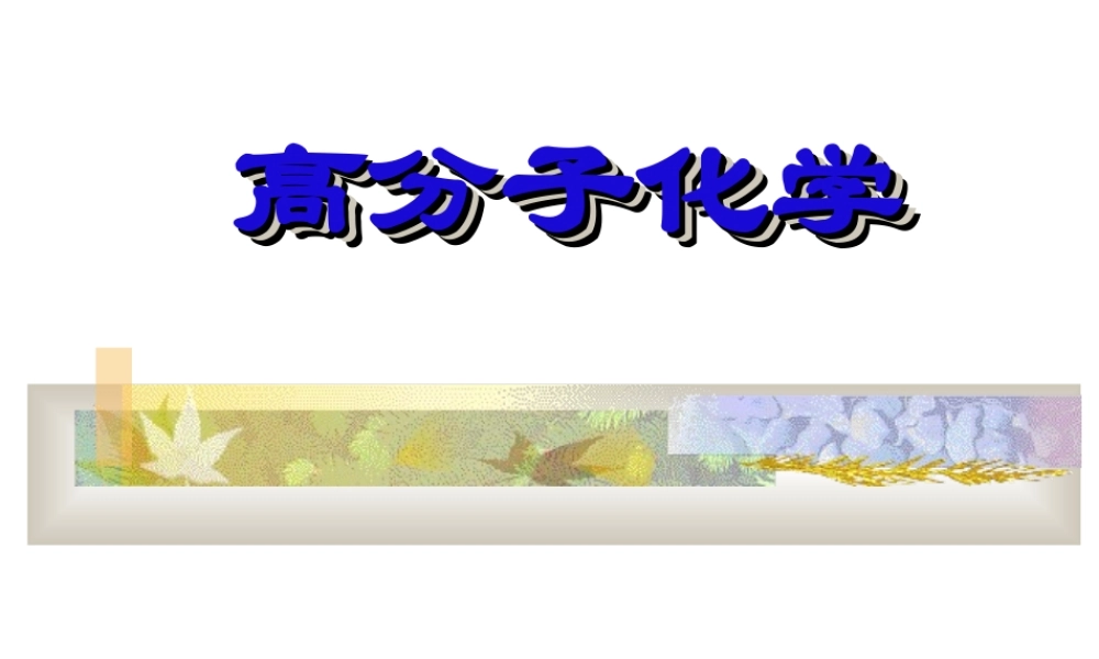 高分子化学.ppt