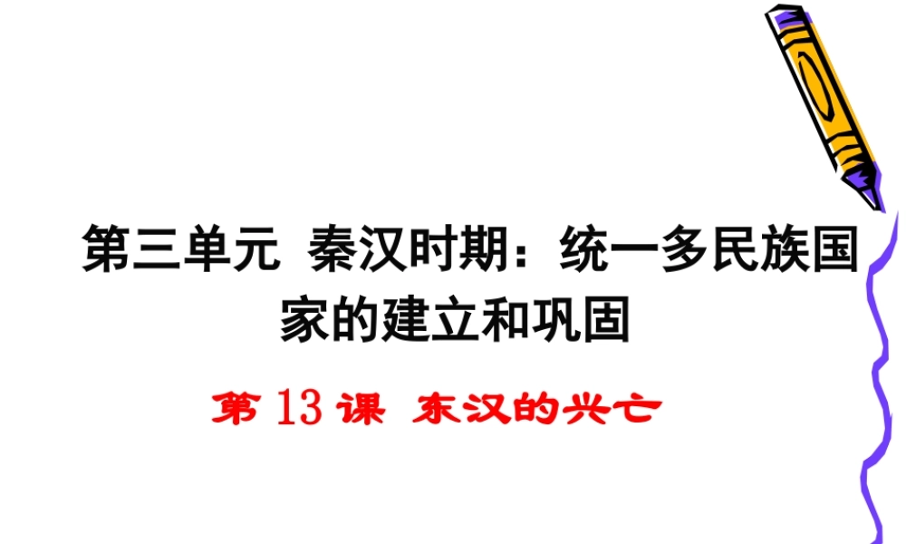 第13课 东汉的兴亡.ppt