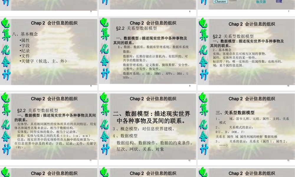 会计信息的组织.ppt