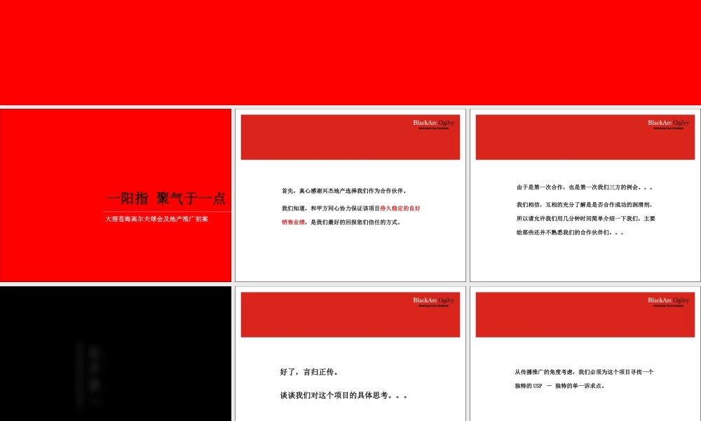 黑弧奥美-大理苍海高尔夫球会及地产推广案.ppt