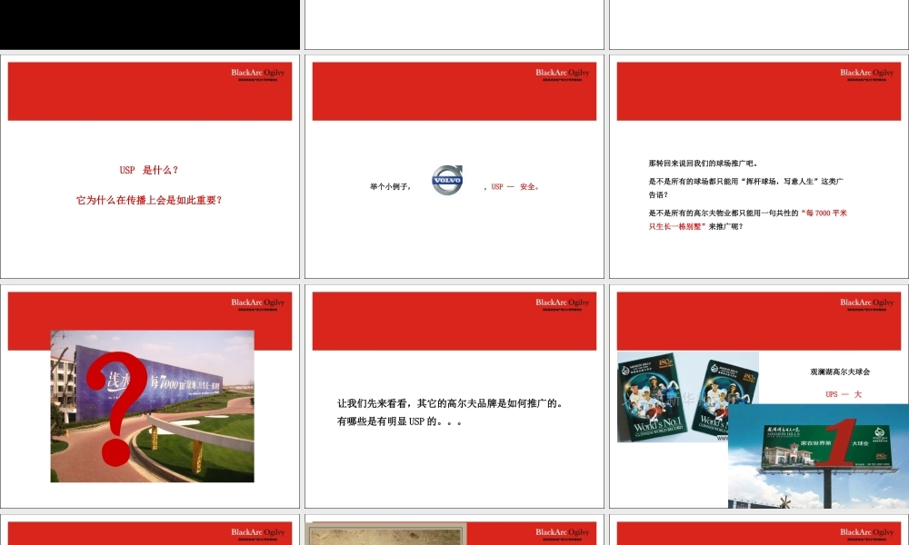 黑弧奥美-大理苍海高尔夫球会及地产推广案.ppt