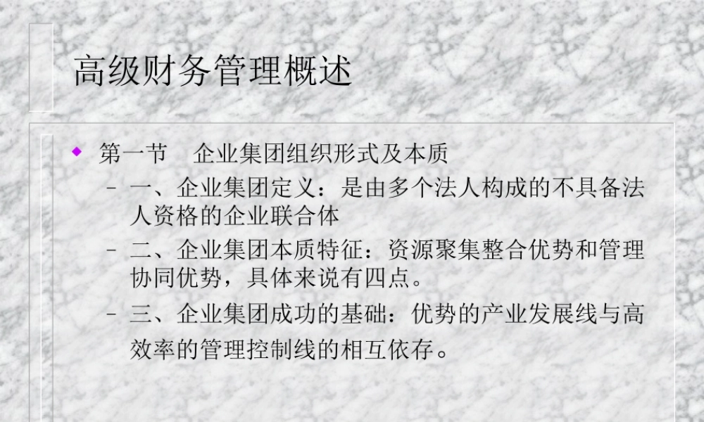 高级财务管理概述.ppt