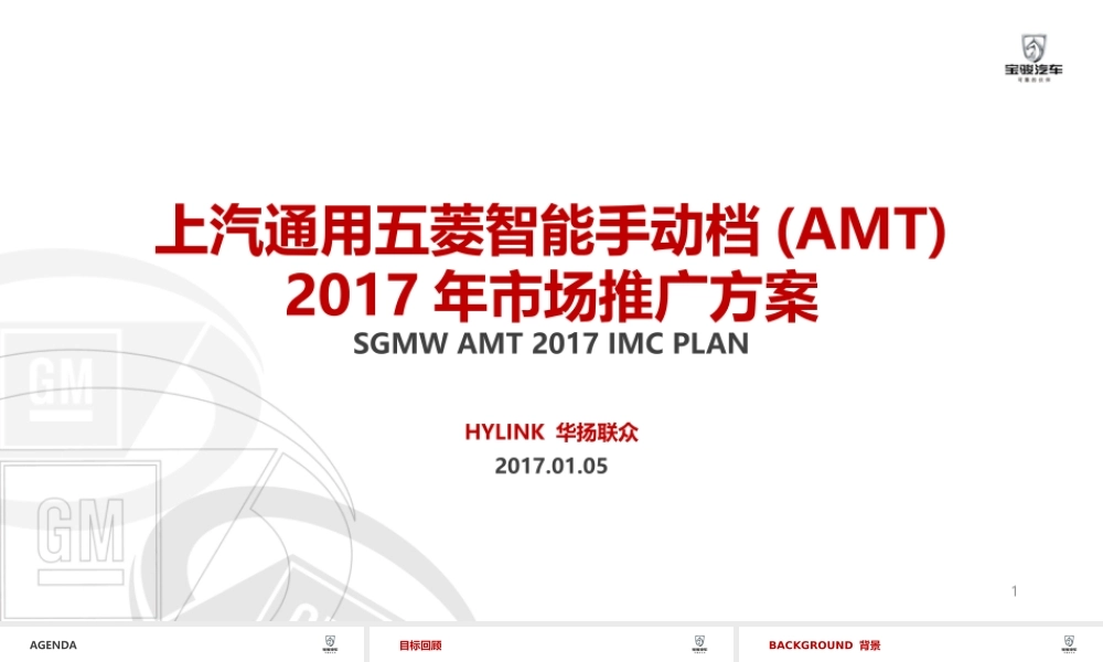 28.上汽通用五菱智能手动档(AMT)市场推广方案.pptx