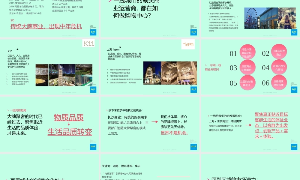 41.及时沟通-长沙八方购物中心项目定位及推广策略方案.pptx