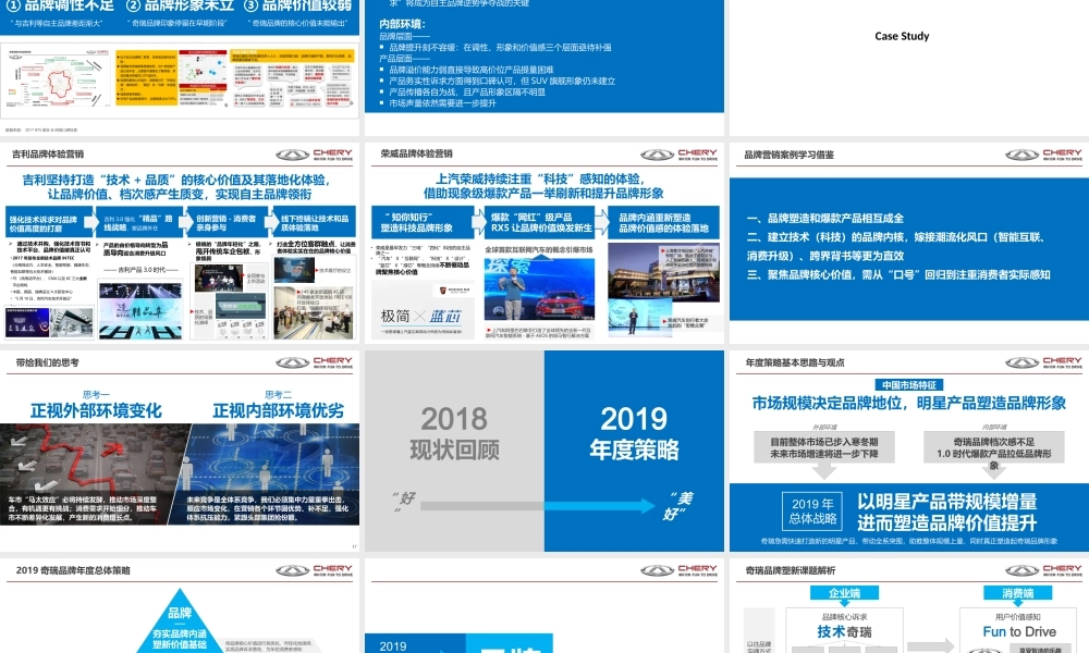 65.奇瑞瑞虎2019年度营销传播战略方案.pptx