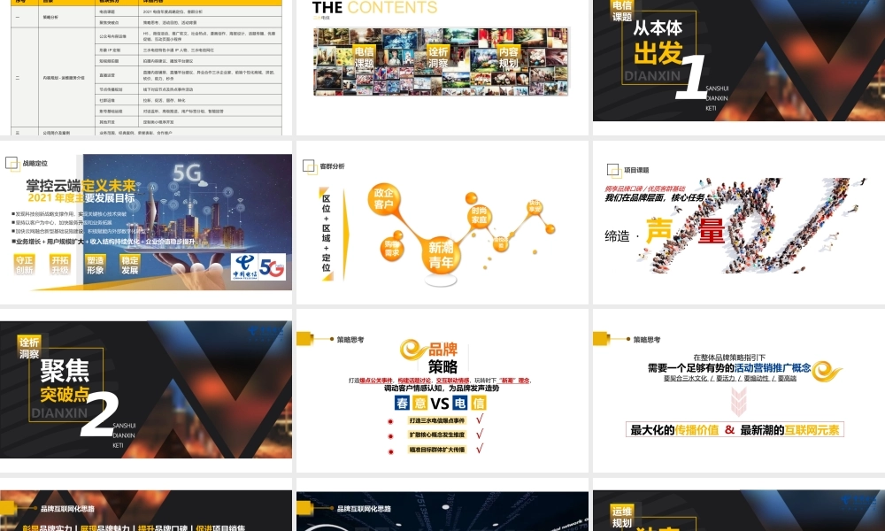 2021中国电信年度传播营销方案.pptx