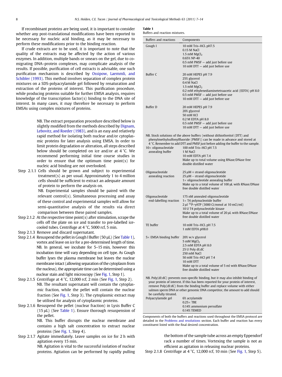 Principles and problems of the electrophoretic mobility shift assay(1).pdf_第2页